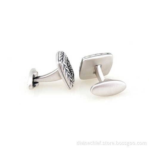 Factory Make Custom Your Logo Metal Cufflinks For Man's Shirt
